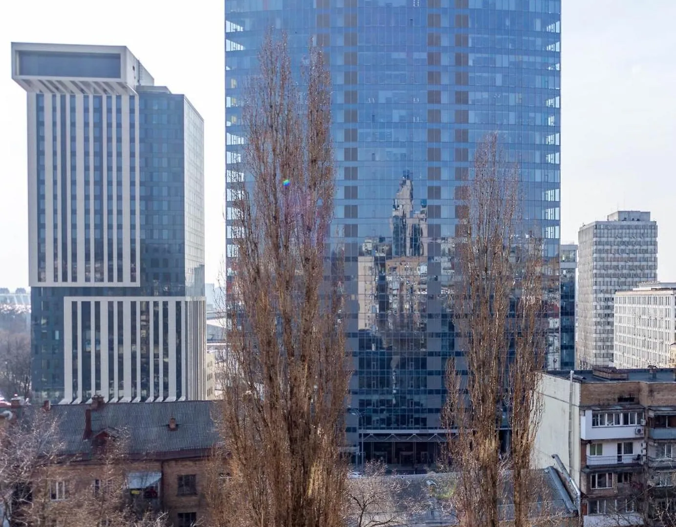 2-Кімнатна Квартира З Балконом Та Видом На Трц Гулівер Kyiv Apartment